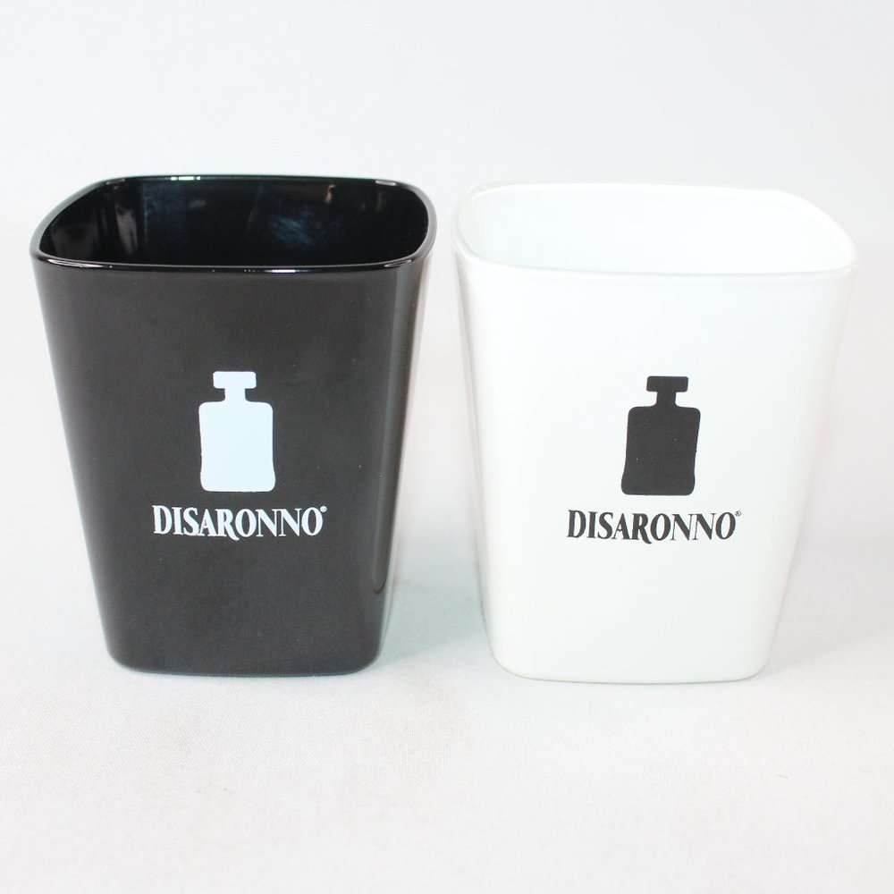 DISARONNO GLASSES 1 Black and 1 White Square Shape